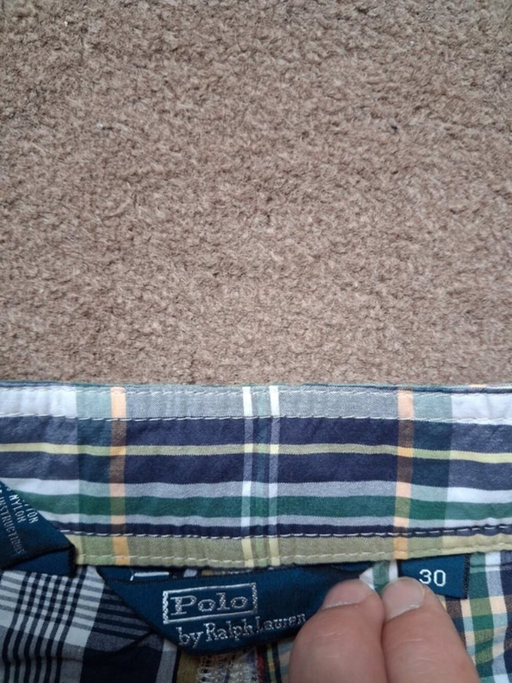Polo Ralph Lauren Patchwork Madras Drawstring Shorts - Picture 4 of 5